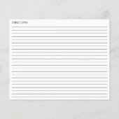 Fête des mariées Gold Greenery Recettes Cartes (Dos)