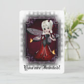 Fête des mariées gothique Invitation Little Devil  (Debout devant)