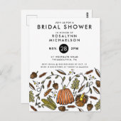 FÊTE DES MARIÉES | Invitation d'automne de Thanksg (Devant / Derrière)