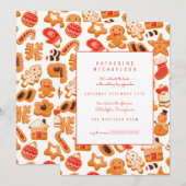 FÊTE DES MARIÉES | Invitation de cookies de pain d (Devant / Derrière)