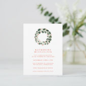 FÊTE DES MARIÉES | Invitation de couronne d'aquare (Debout devant)