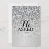 Fête des mariées Invitation Elle A Dit Oui Parties (Dos)