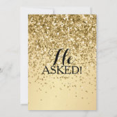 Fête des mariées Invitation Elle A Dit Oui Parties (Dos)