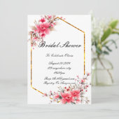 FÊTE DES MARIÉES INVITATION FLORALE (Debout devant)