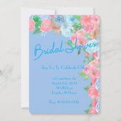 FÊTE DES MARIÉES INVITATION FLORALE PASTEL (Devant)