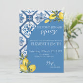 Fête des mariées Invitation - Main Squeeze Citrons (Debout devant)