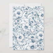 FÊTE DES MARIÉES | Invitation Tulipes Roses Rouffl (Dos)