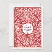 Fête des mariées Itinéraire Las Vegas Cartes Invit (Dos)