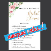 Fête des mariées Itinéraire Plan Floral Fab Poster