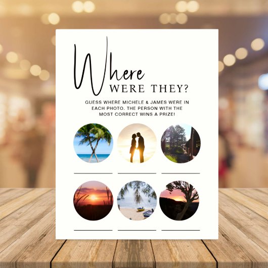 Fête des mariées Jeu Où Sont-Ils Cartes photos