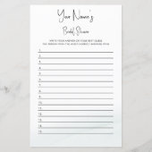 Fête des mariées Jeu Soft Green Lash Carte de répo (Devant)