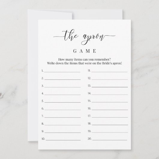 Fête des mariées La Carte De Jeu Apron (Devant)