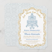 Fête des mariées Laissez-Les Manger Invitation Gât (Devant / Derrière)