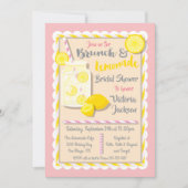 Fête des mariées Lemonade Brunch Invitations (Devant)