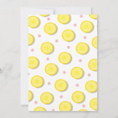 Fête des mariées Lemonade Brunch Invitations (Dos)