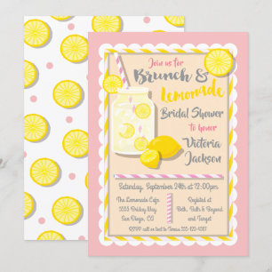 Fête des mariées Lemonade Brunch Invitations