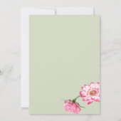 Fête des mariées | Lily Floral Frame Invitation (Dos)