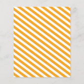 Fête des mariées Mariage du menu de la bande orang (Dos)