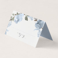 Fête des mariées mariage Étiquette Cartes Dusty Bl