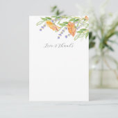 Fête des mariées Merci Cartes Botaniques Florales (Debout devant)