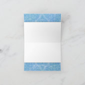 Fête des mariées Merci note Blue Hydrangea Floral (Intérieur)