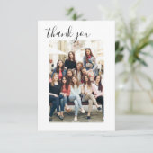 Fête des mariées Merci photo minimaliste (Debout devant)