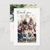 Fête des mariées Merci photo minimaliste (Devant / Derrière)