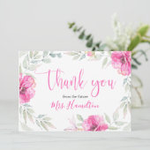 Fête des mariées Merci rose Botanique Floral (Debout devant)