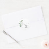 Fête des mariées Merci vert Favoriser Sticker (Enveloppe)