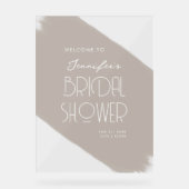 Fête des mariées moderne Accueil Peinture Beige (Recto)