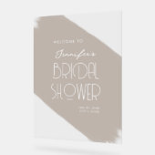 Fête des mariées moderne Accueil Peinture Beige (Angle)