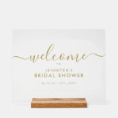 Fête des mariées moderne Bienvenue Peinture blanch (Recto)