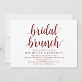 Fête des mariées moderne Brunch Fête Invitation (Devant)