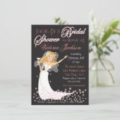 Fête des mariées moderne chic Cocktail Invitations (Debout devant)