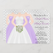 Fête des mariées moderne chic élégant Invitation (Devant / Derrière)