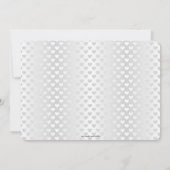 Fête des mariées moderne chic élégant Invitation (Dos)