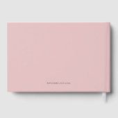 Fête des mariées moderne Dusty Rose Florals Livre  (Verso)