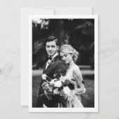 Fête des mariées moderne élégante Invitation photo (Dos)