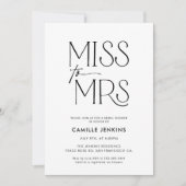 Fête des mariées moderne élégante Invitation photo (Devant)