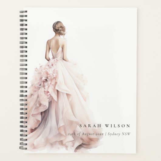 Fête des mariées moderne Mariage aquarelle (Devant)