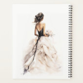 Fête des mariées moderne Mariage aquarelle (Dos)