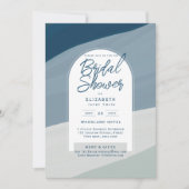 FÊTE DES MARIÉES NUMÉRIQUE Invitation Blue Navy (Devant)