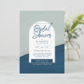 FÊTE DES MARIÉES NUMÉRIQUE Invitation Blue Navy (Debout devant)