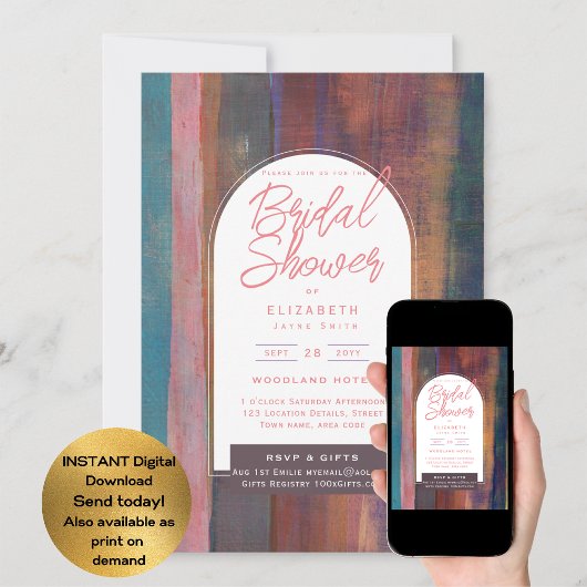 FÊTE DES MARIÉES numérique Invitation urbain moder