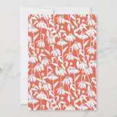 FÊTE DES MARIÉES | Orange Daisy Garden Invitation (Dos)