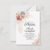 Fête des mariées Pampas Grass Terracotta Carte Bud (Devant)