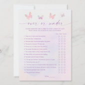 Fête des mariées papillon sur ou sous la carte de  (Devant)