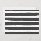 Fête des mariées Par Mail Invitation Bleu Blanc Fl (Dos)