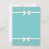 Fête des mariées Party Blue Black Merci Cartes (Dos)