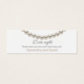 Fête des mariées Pearl Date nuit Carte Jar (Devant)